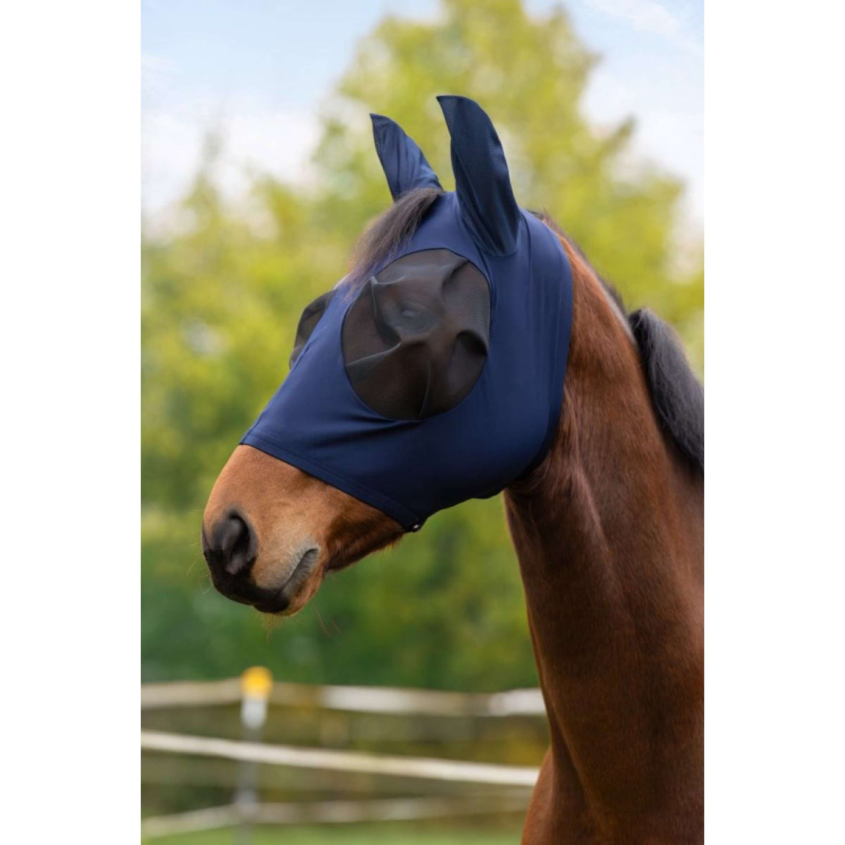 Covalliero Fliegenmaske FinoStretch Blau