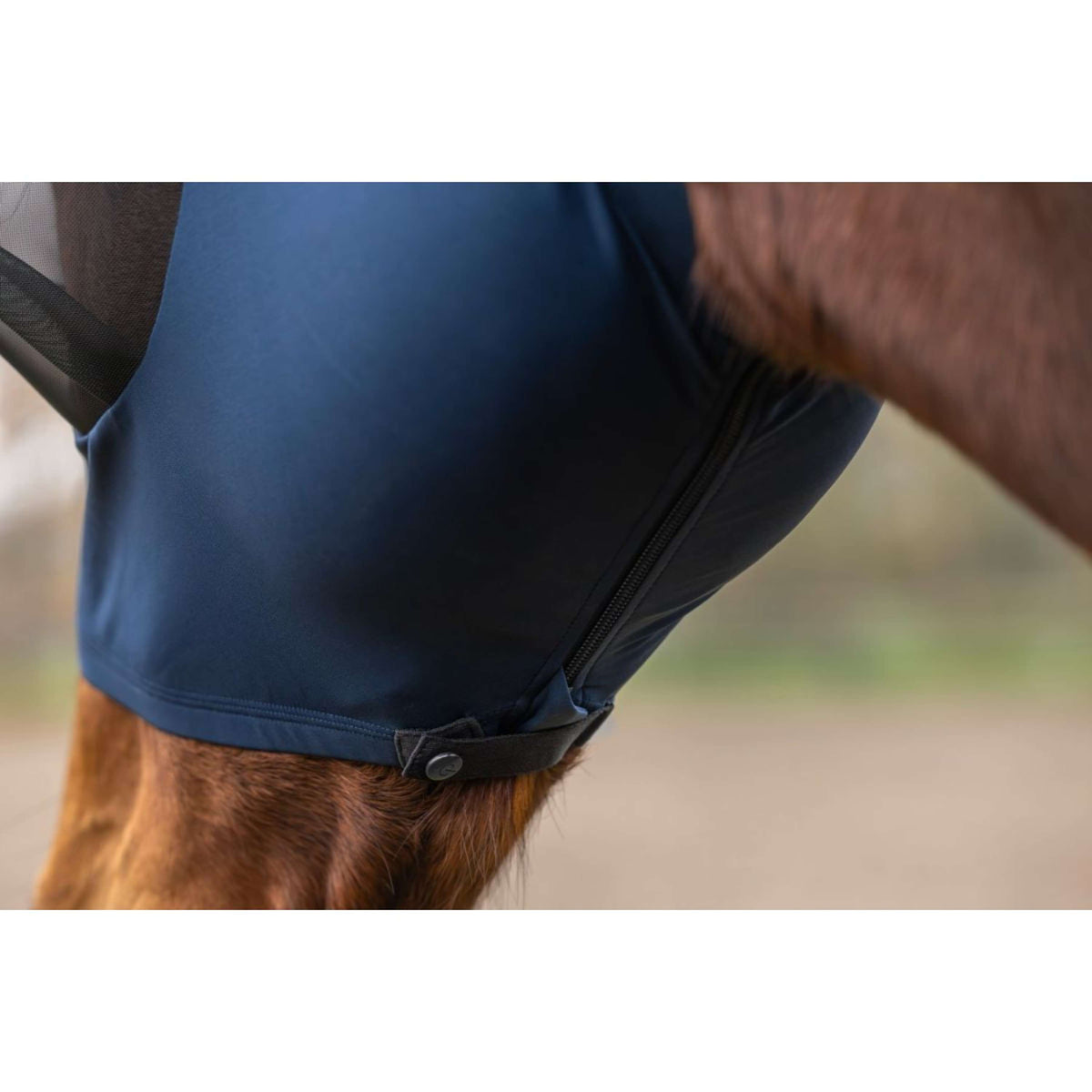 Covalliero Fliegenmaske FinoStretch Blau