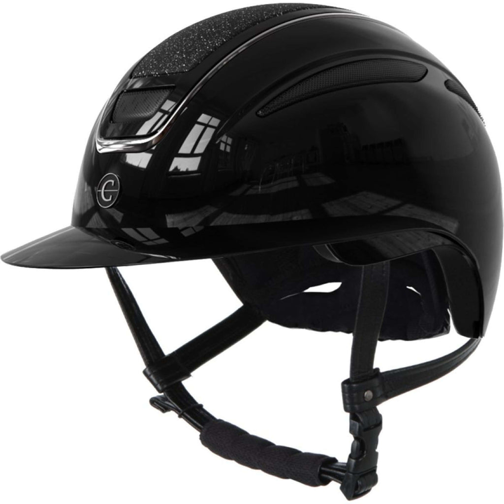 Covalliero Reithelm Elite Polo Schwarz lackiert