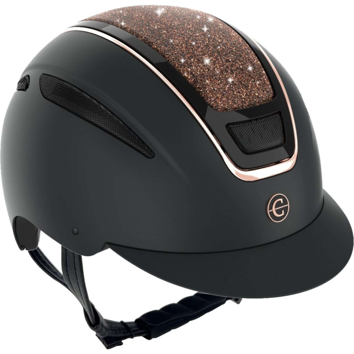 fahrradhelm rosegold Covalliero Reithelm Elite Roségold