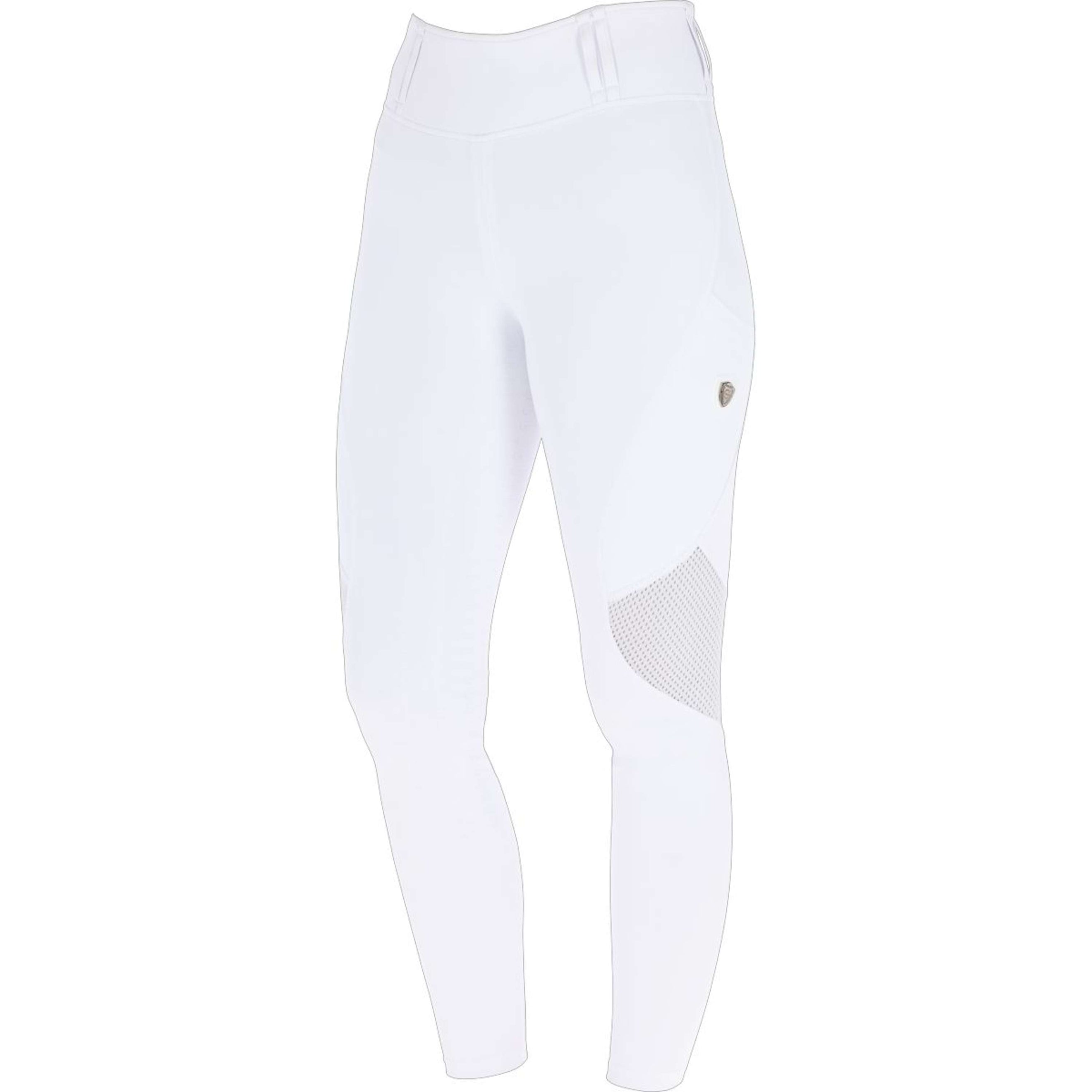 Covalliero Reitleggings Mesh SS26 Kinder Weiß