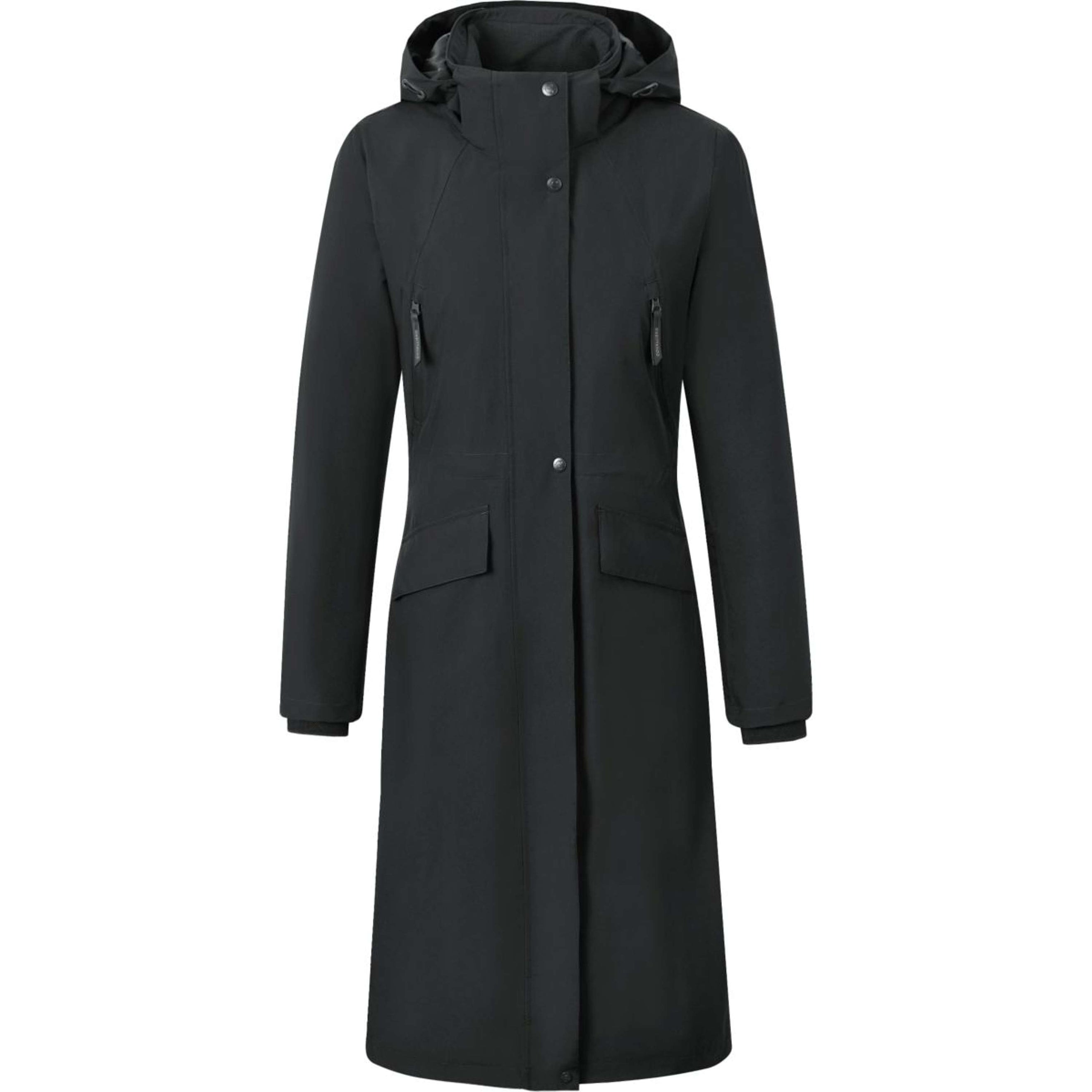 Covalliero Lange Regenjacke SS26 Damen Schwarz