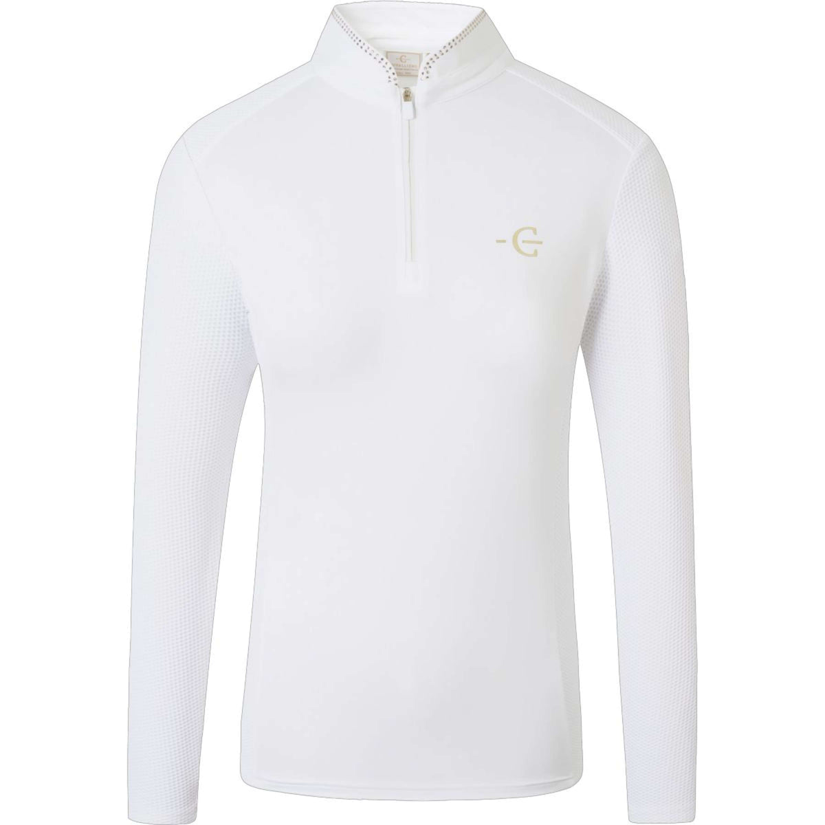 Covalliero Turniershirt SS26 Damen Lange Ärmel Weiß