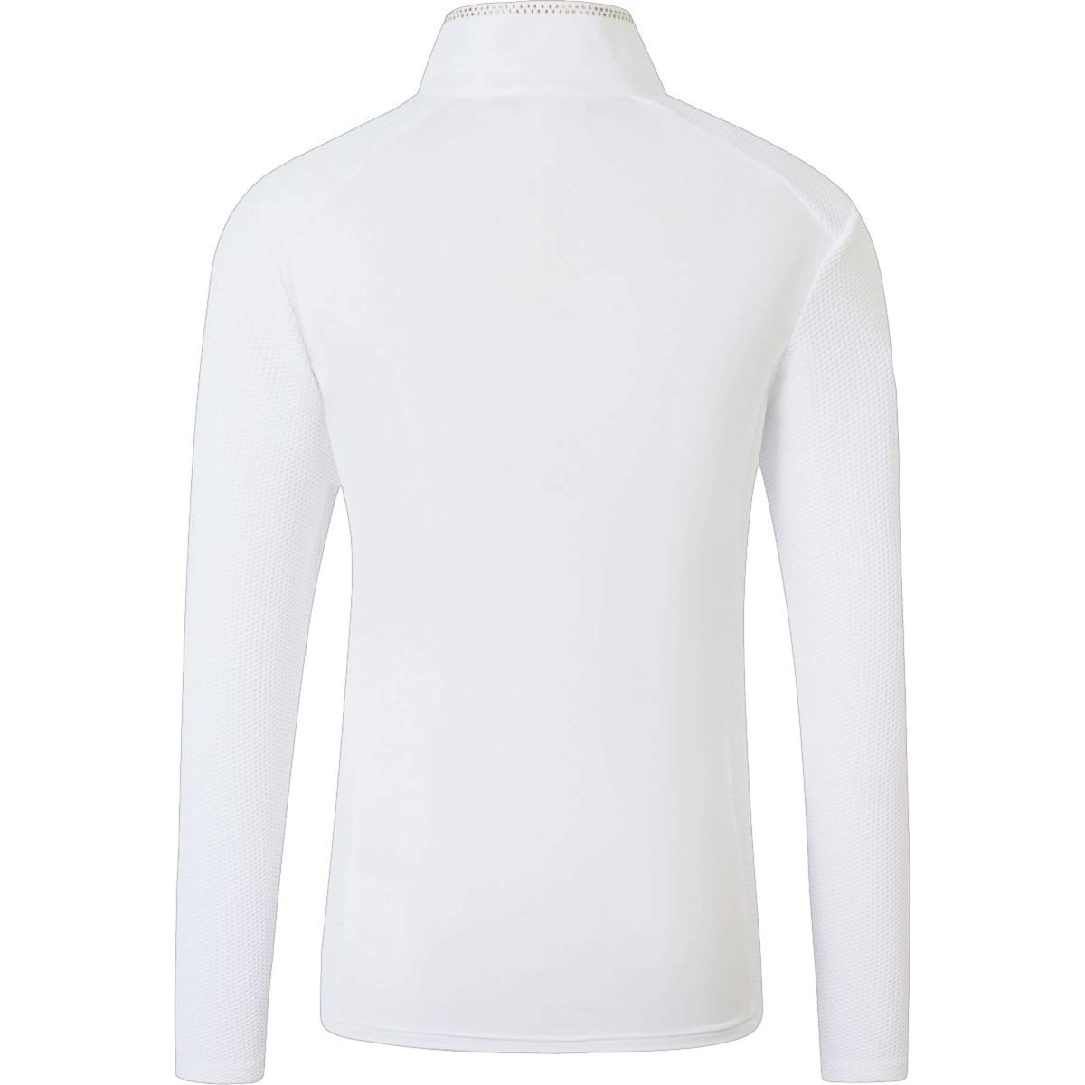 Covalliero Turniershirt SS26 Damen Lange Ärmel Weiß