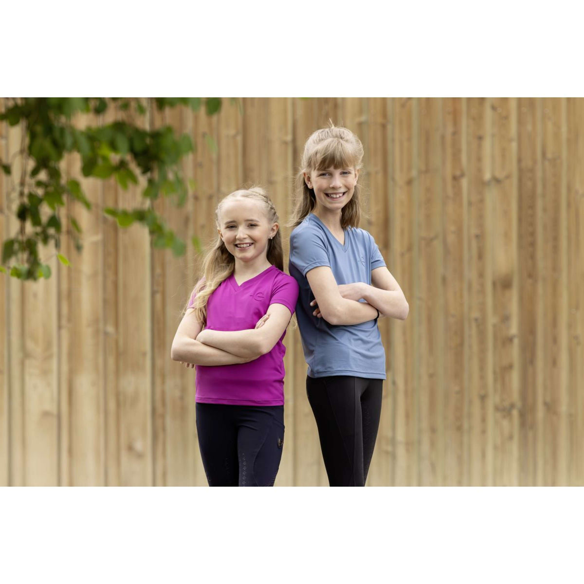 Covalliero T-Shirt SS26 Kinder Smoked Blue