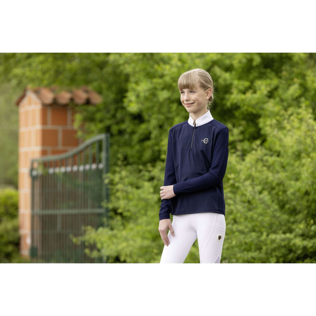 Covalliero Turniershirt SS26 Kinder Lange Ärmel Dunkle Navy