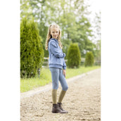 Covalliero Reitleggings Mesh SS26 Kinder Smoked Blue