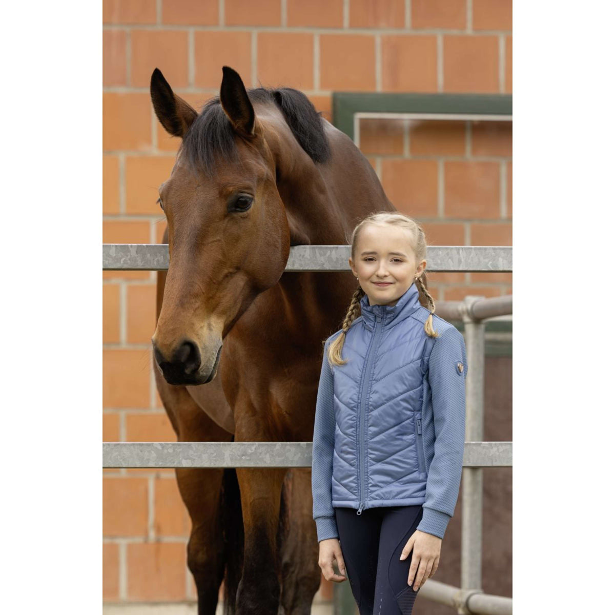 Covalliero Jacke SS26 Kinder Smoked Blue