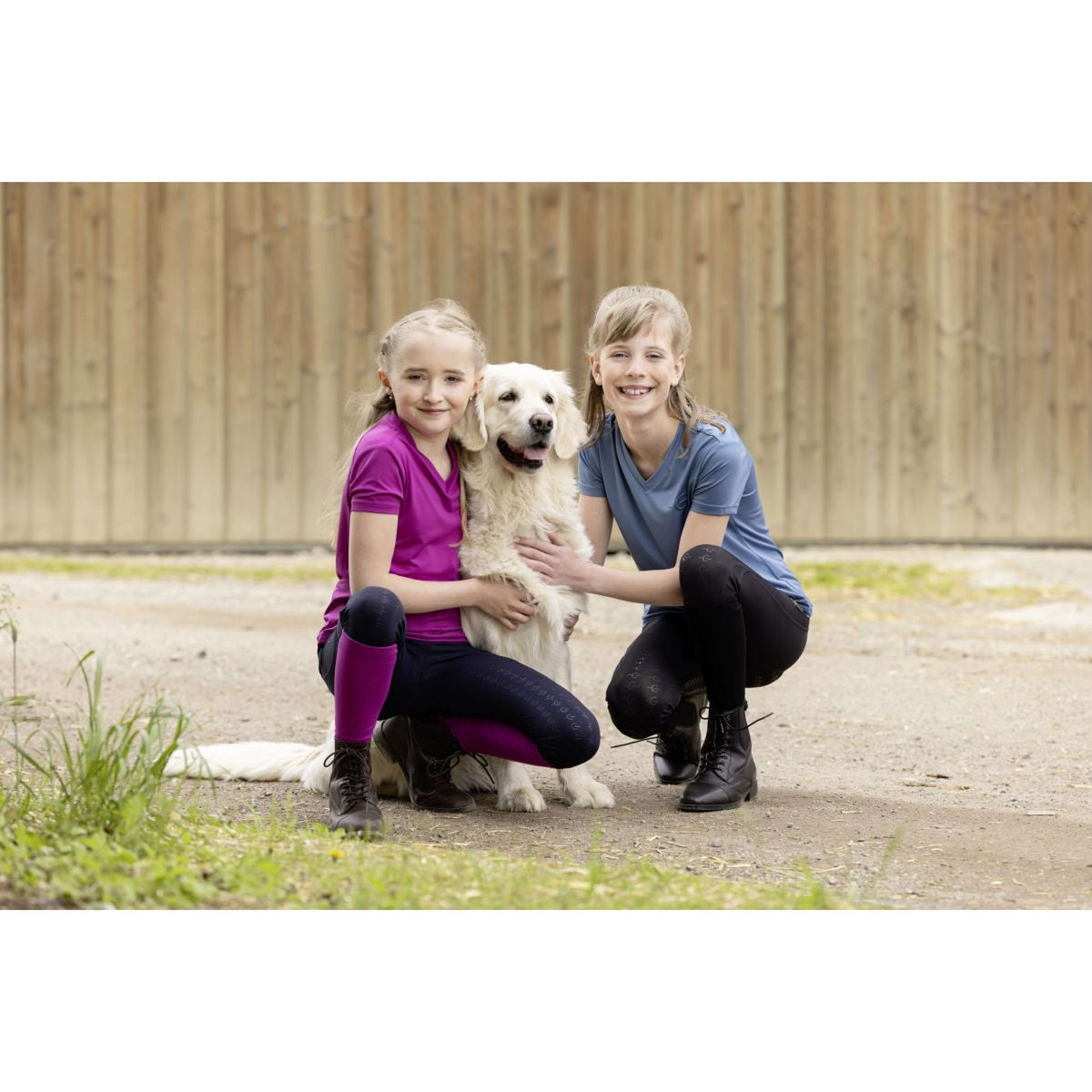 Covalliero T-Shirt SS26 Kinder Smoked Blue