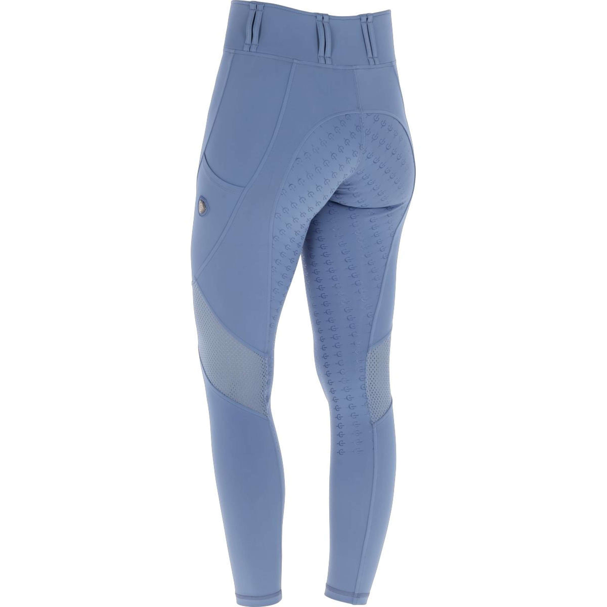 Covalliero Reitleggings Mesh SS26 Kinder Smoked Blue