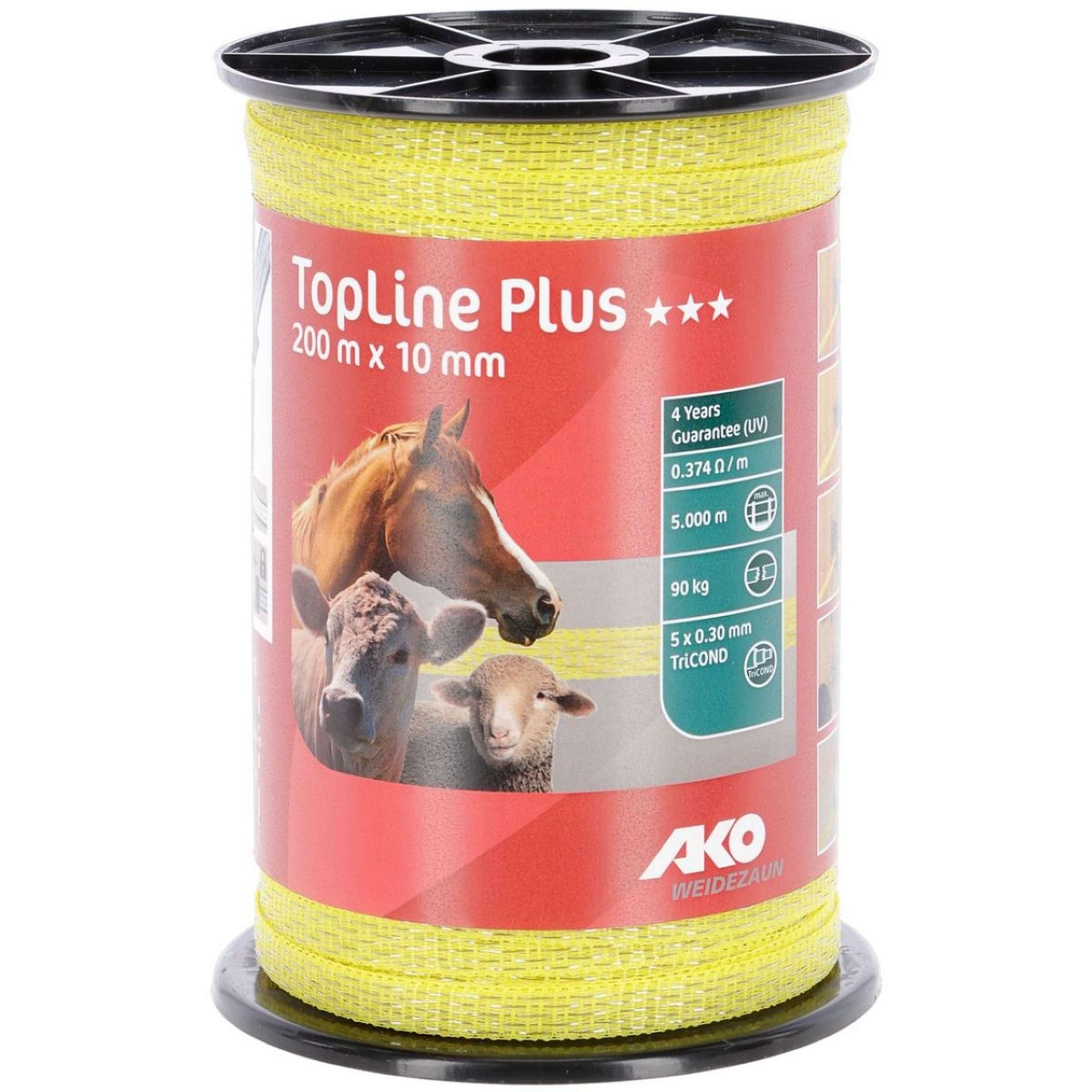 Ako Weidezaunband TopLine Plus TriCond Gelb