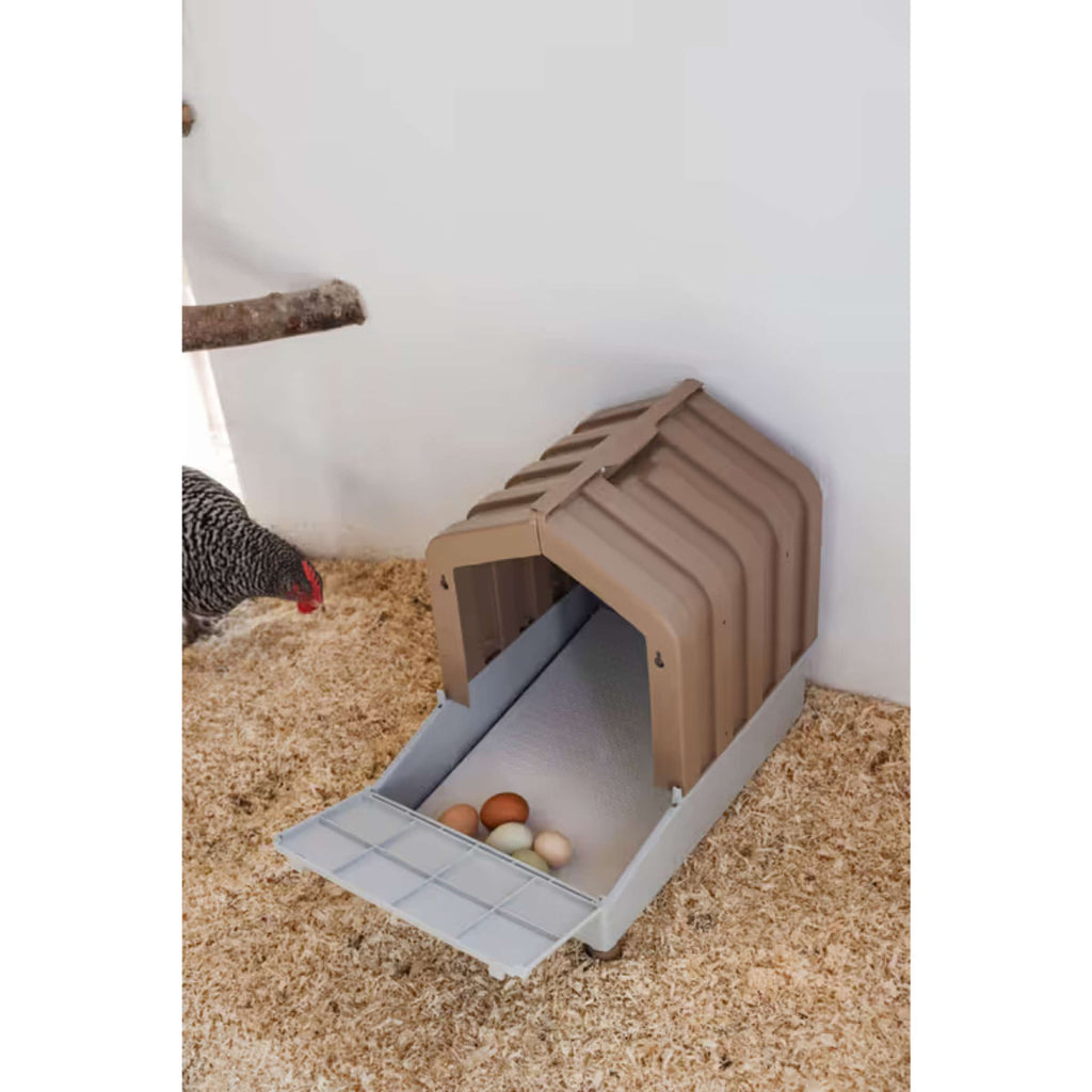 Kerbl Geflügel Nester mit Auffangschale Braun/Grau