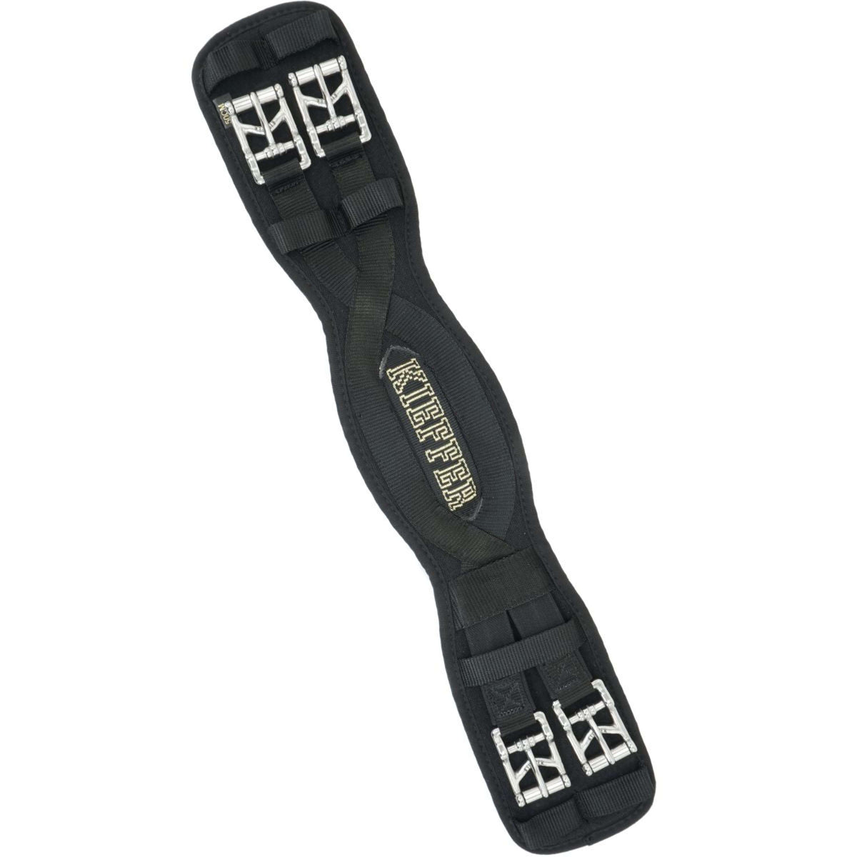 Kieffer Sattelgurt Air-Tex mit Gummizug Schwarz