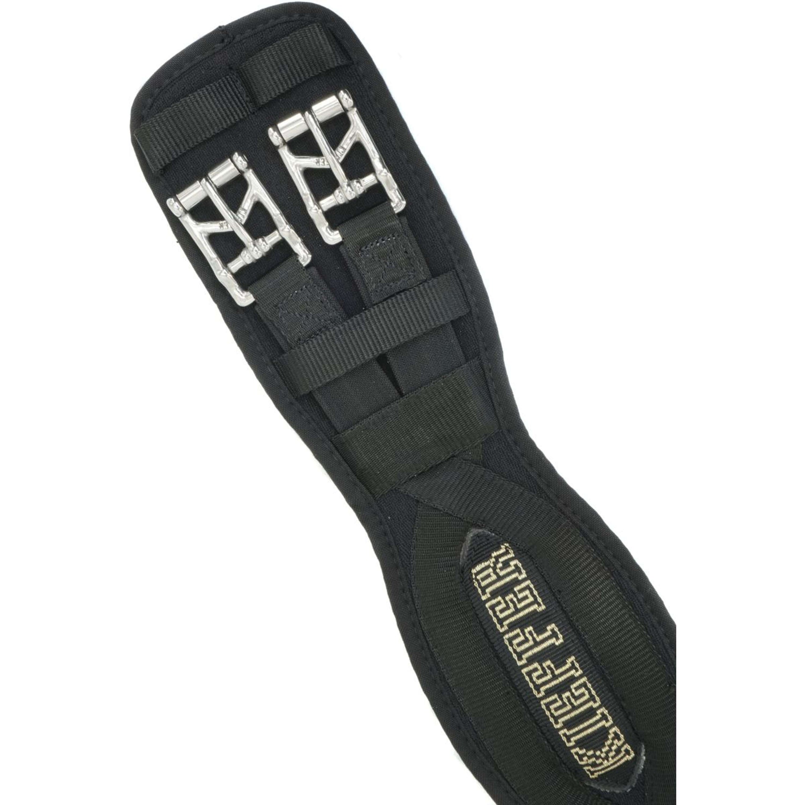 Kieffer Sattelgurt Air-Tex mit Gummizug Schwarz