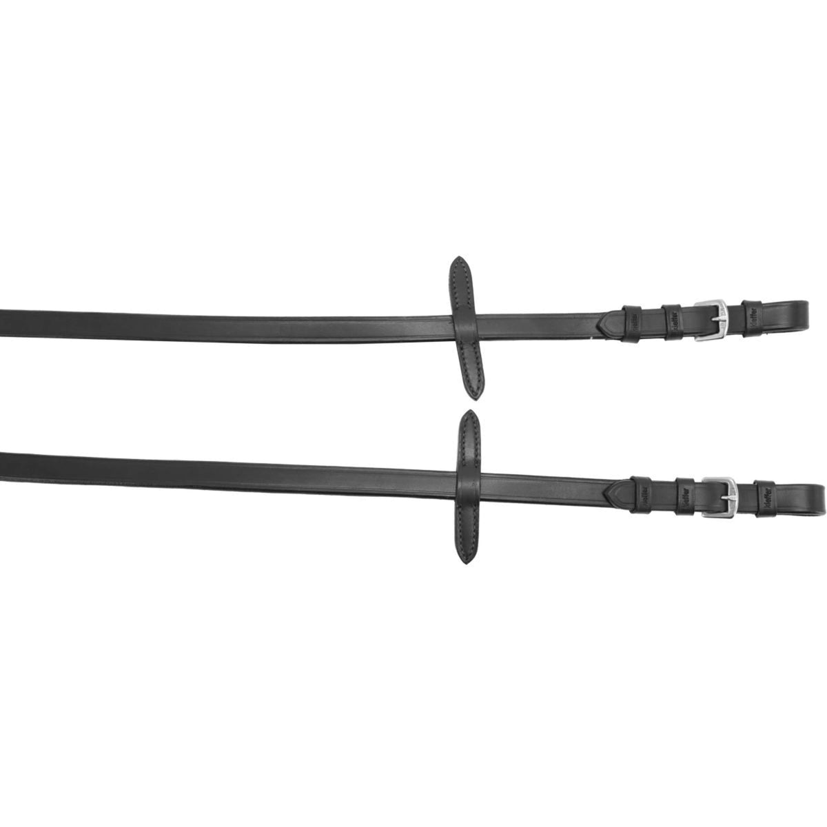 Kieffer Zügel Web Schwarz/Chrome