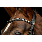 Kieffer Trense Ultrasoft Sue Mit Kristallen Schwarz/Weiß