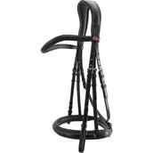 Kieffer Trense Ultrasoft Sue Lederstirnband Schwarz