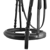 Kieffer Trense Ultrasoft Sue Lederstirnband Schwarz