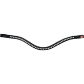 Kieffer Trense Comfort Paris Englischen Nasenriemen mit Sperriemen Schwarz/Weiß