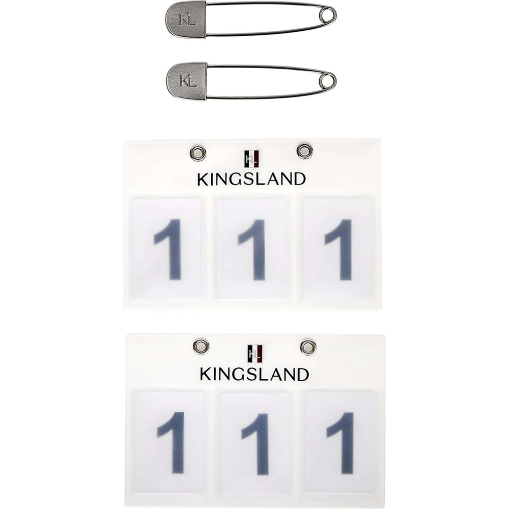 Kingsland Startnummer Classic 3 Zahlen Weiß