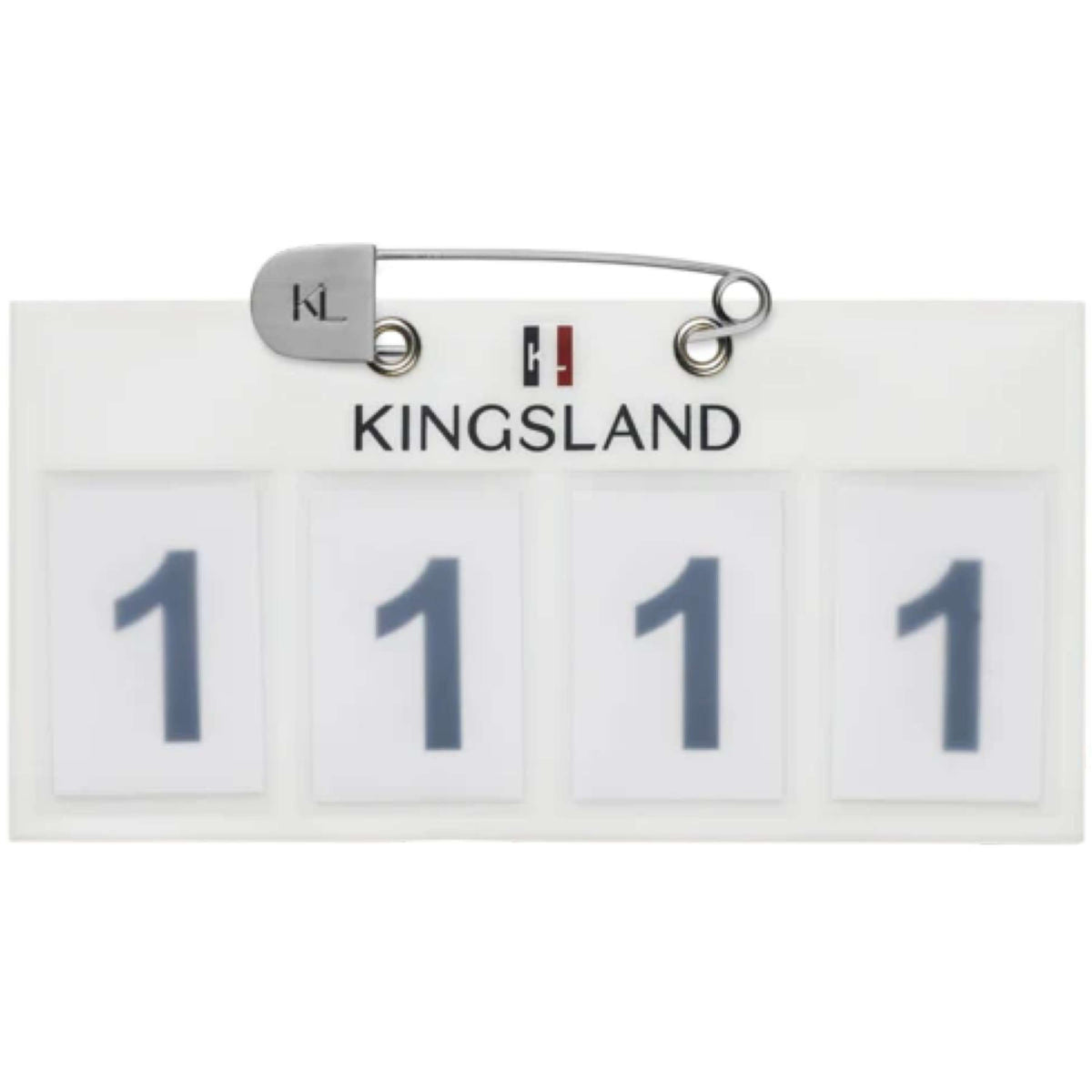 Kingsland Startnummer Classic 4 Zahlen Weiß