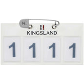Kingsland Startnummer Classic 4 Zahlen Weiß