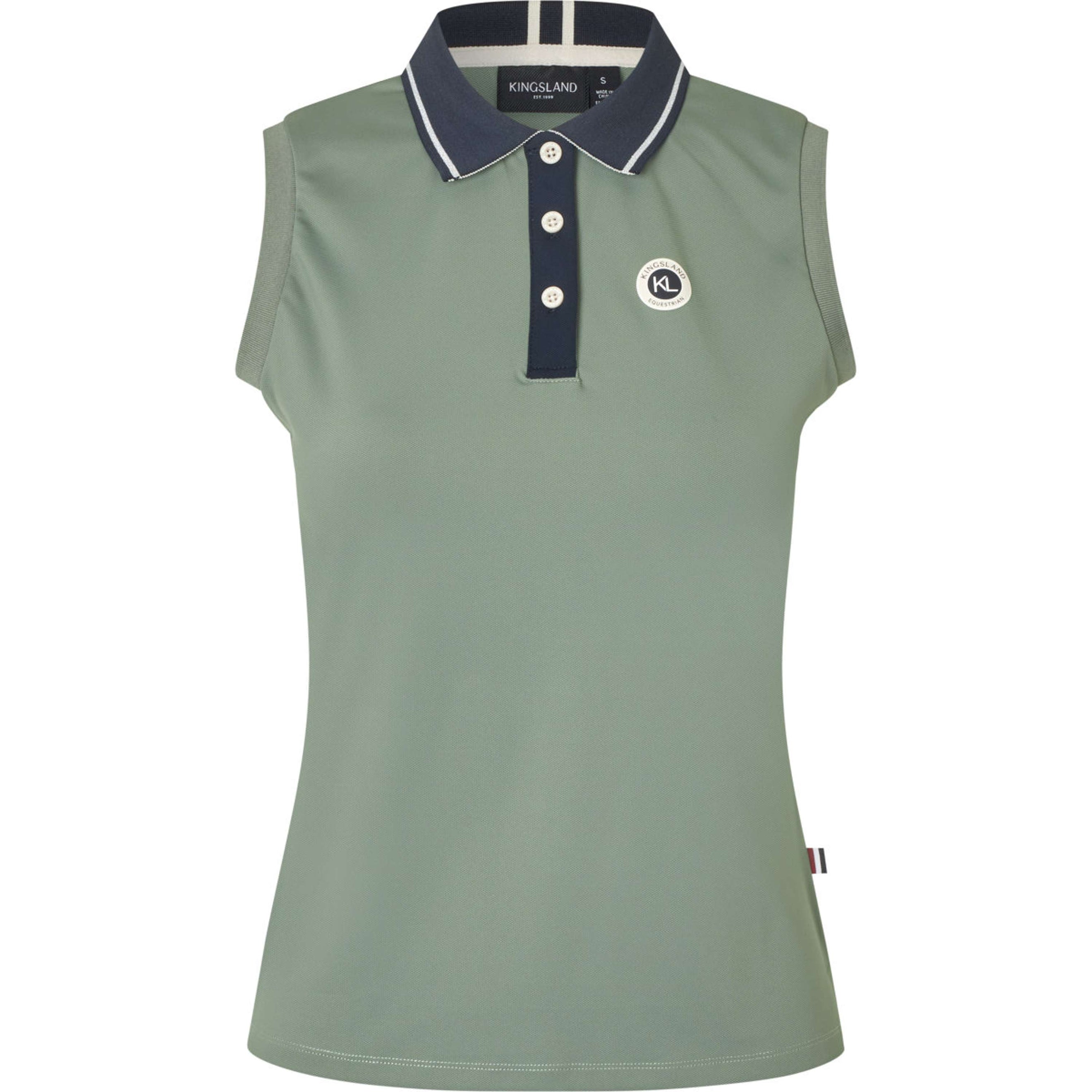 Kingsland Poloshirt KLLaura Ärmellos Green Agave