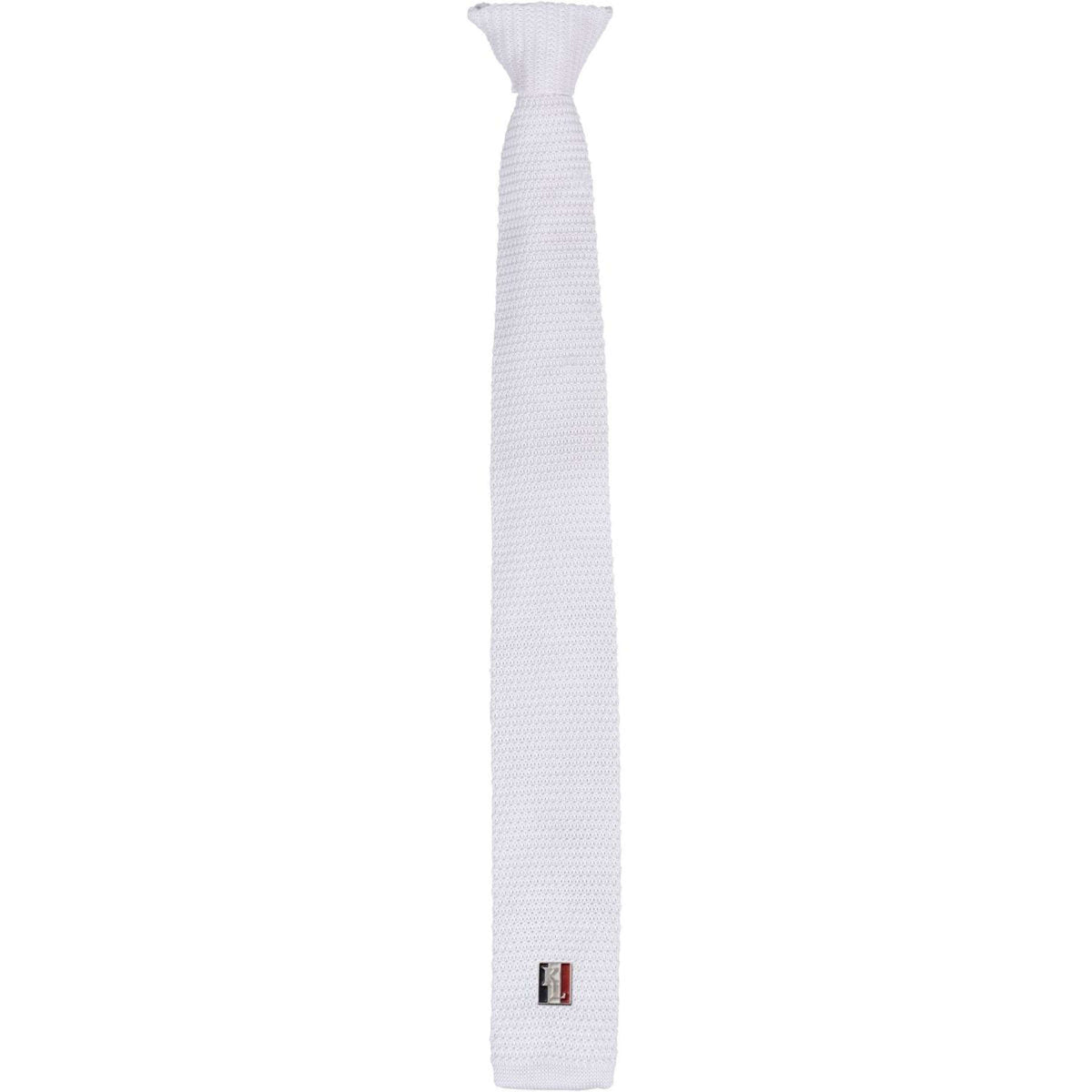 Kingsland Krawatte Herren mit Clip Weiß