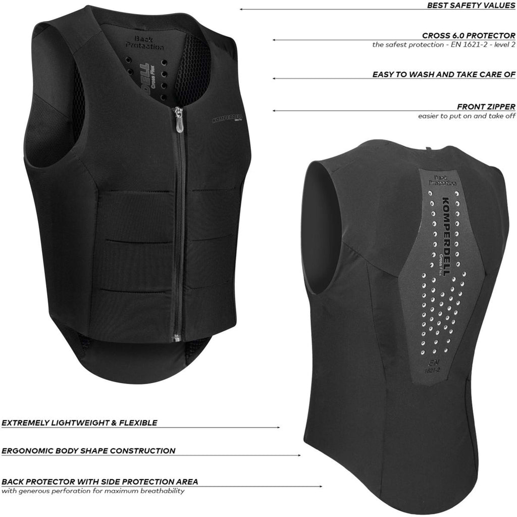 Komperdell Rückenprotector Flexfit Regular New Schwarz