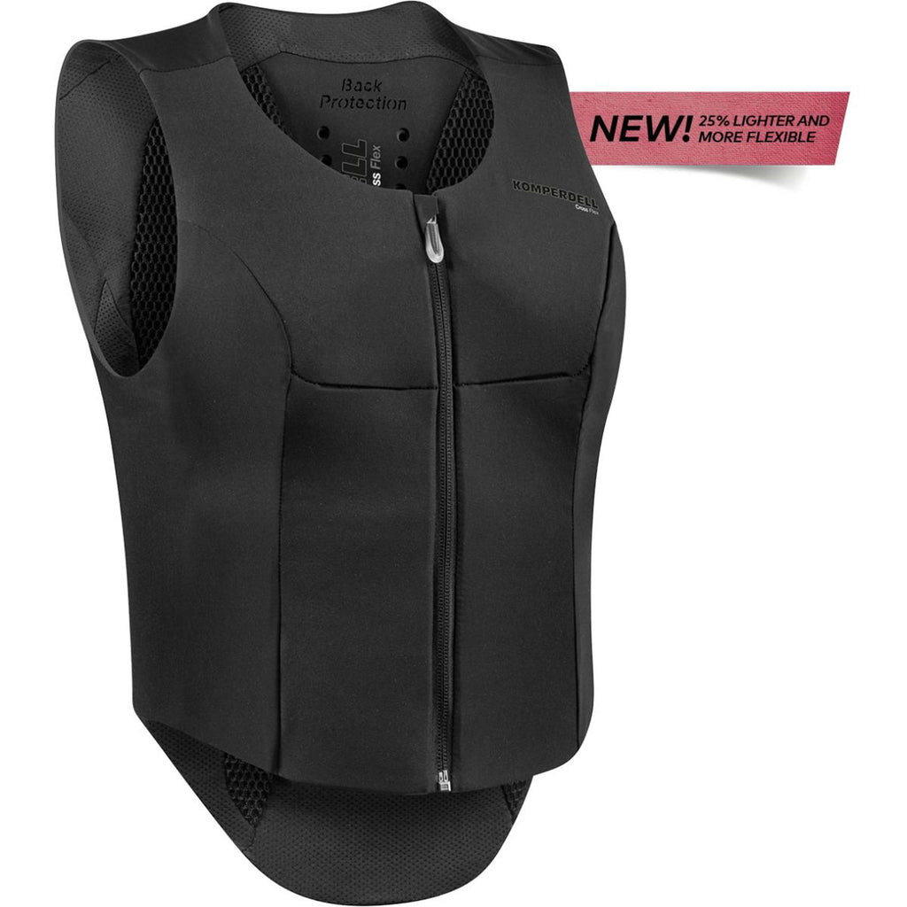 Komperdell Rückenprotector Flexfit Schlank Schwarz/Grau