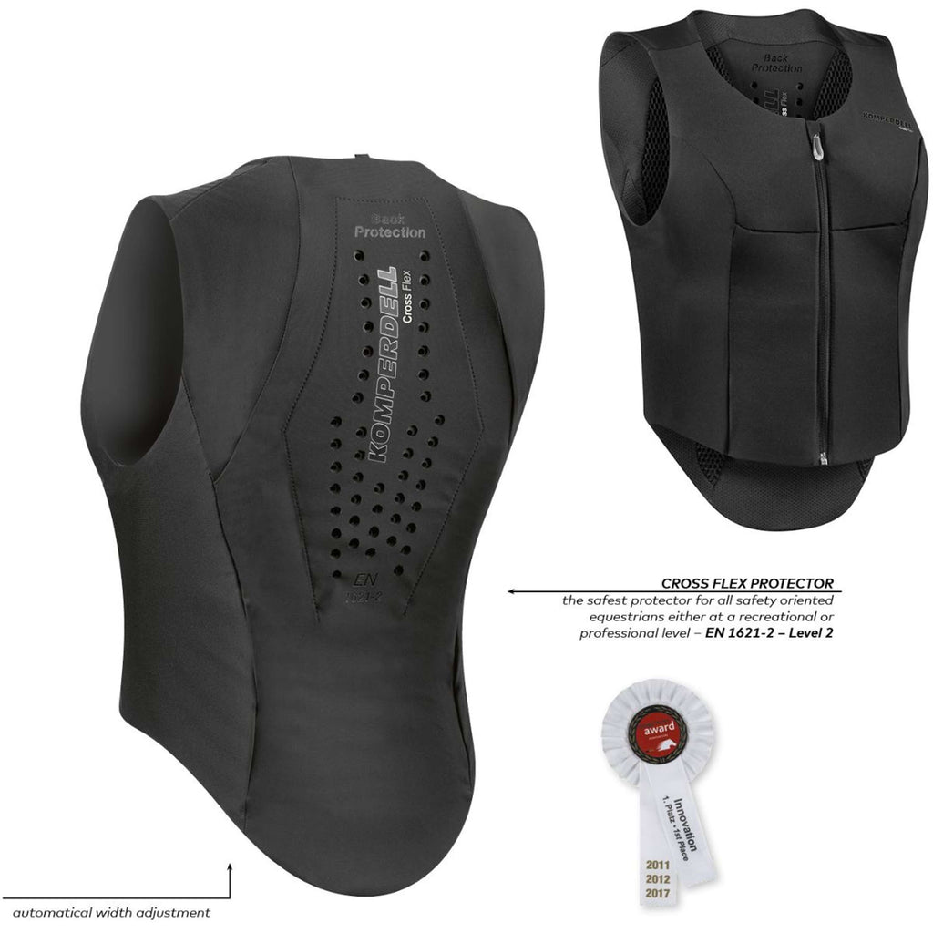 Komperdell Rückenprotector Flexfit Schlank Schwarz/Grau