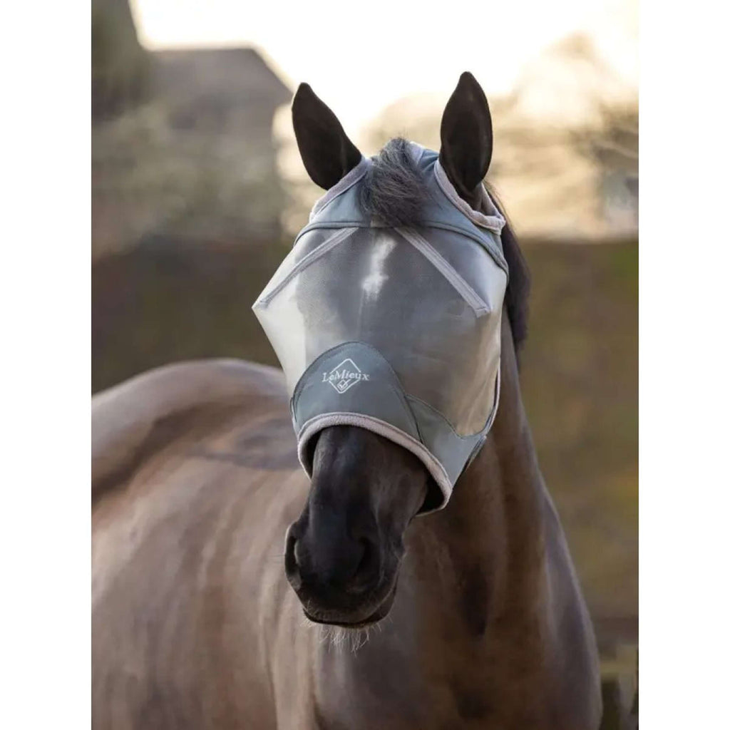 LeMieux Fliegenmaske ArmourShield Pro Standard Grau