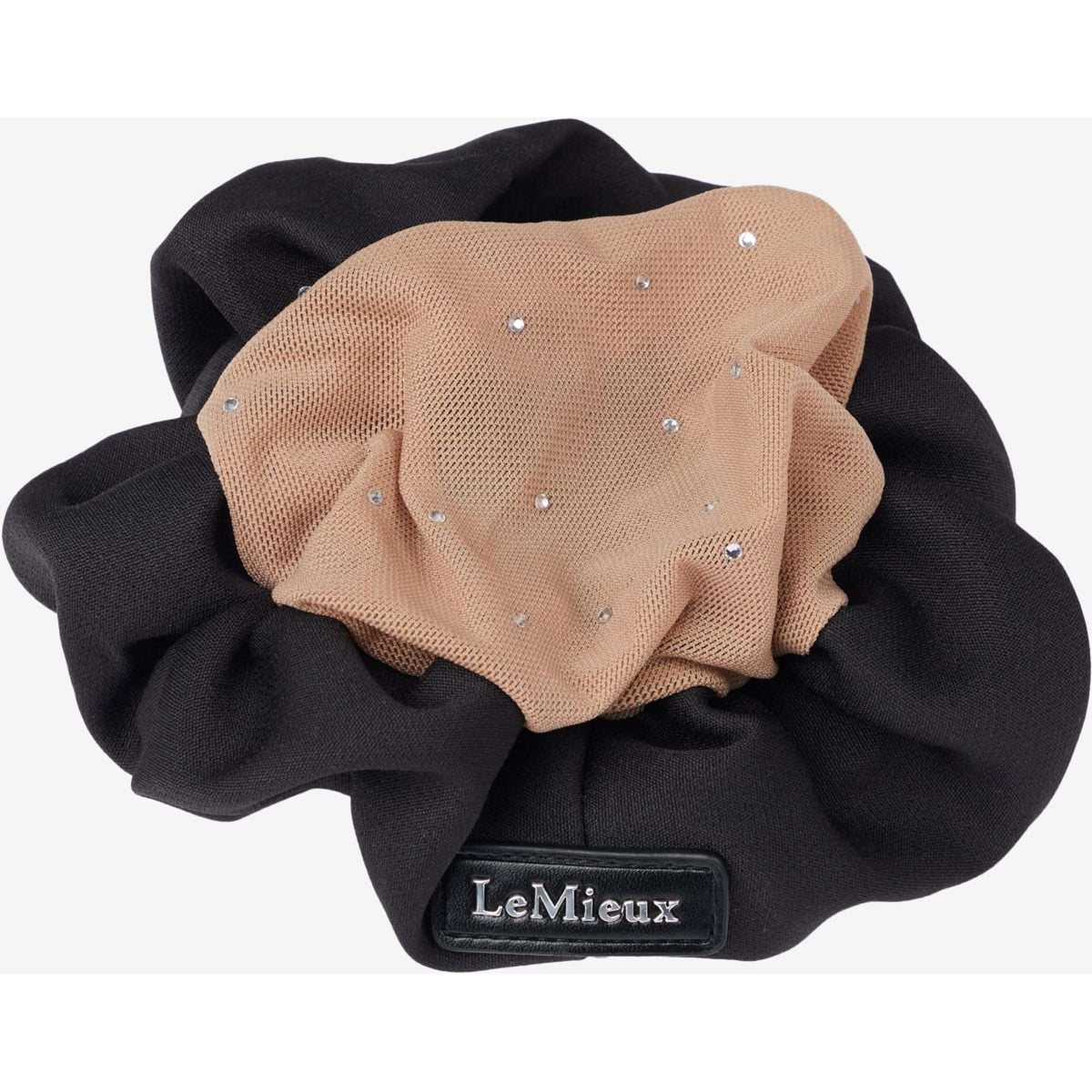 Haarnetz Scrunchie Schwarz/Blond