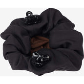 Haarnetz Scrunchie Schwarz/Braun