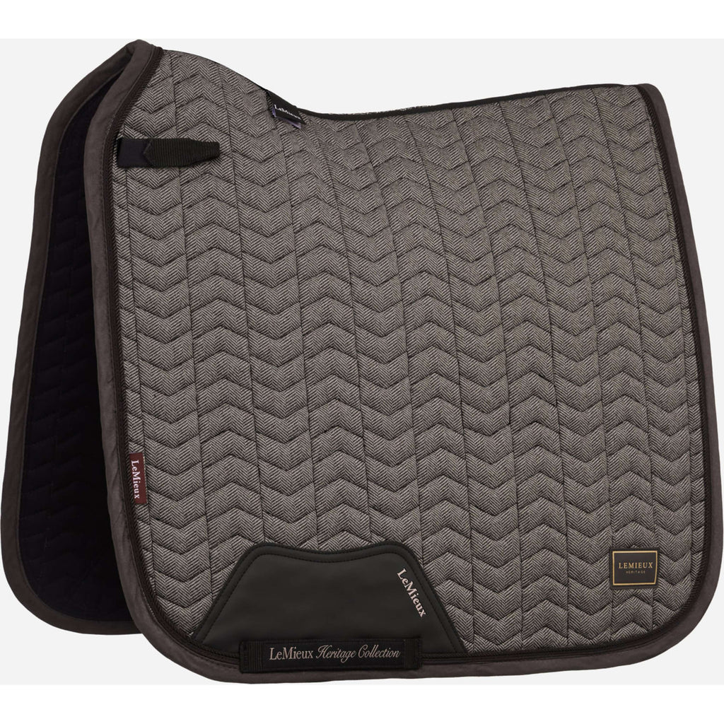 LeMieux Schabracke Heritage Herringbone Square Dressur Cocoa