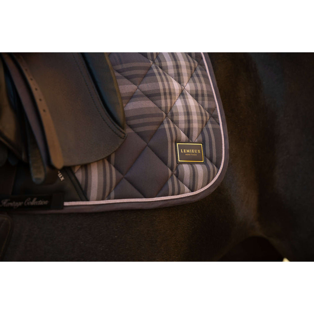 LeMieux Schabracke Heritage Check Square Dressur Cocoa