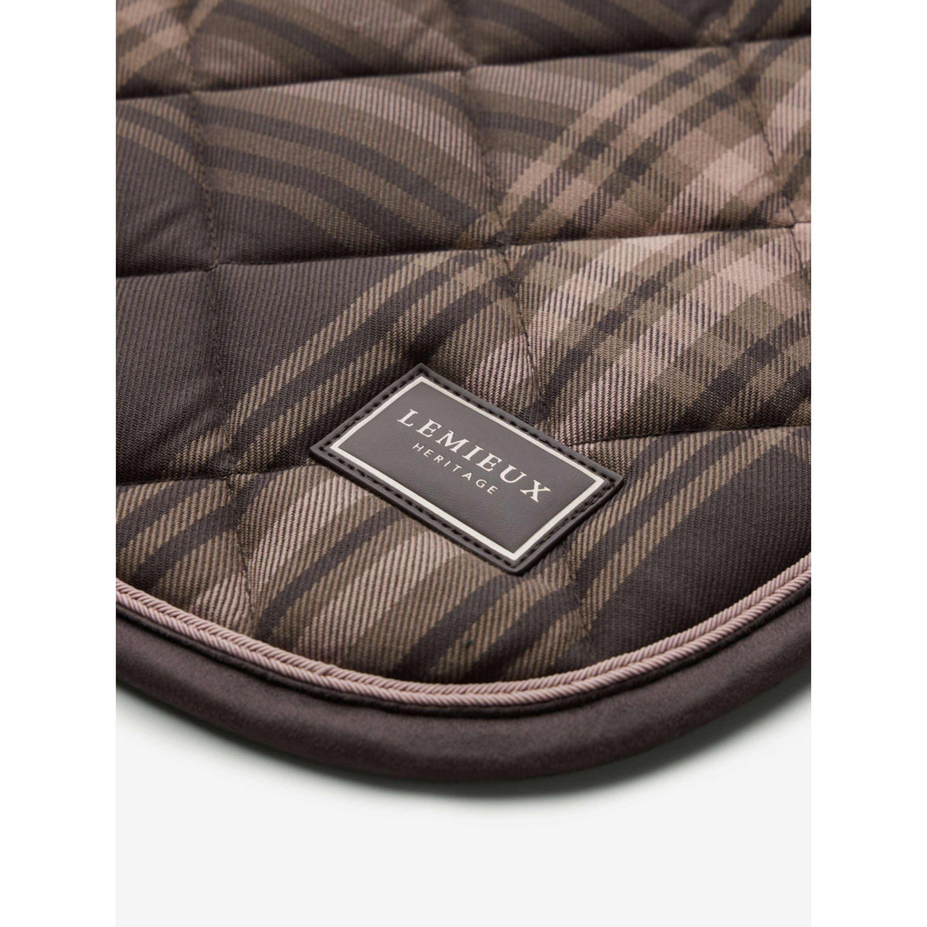 LeMieux Schabracke Heritage Check Square Dressur Cocoa