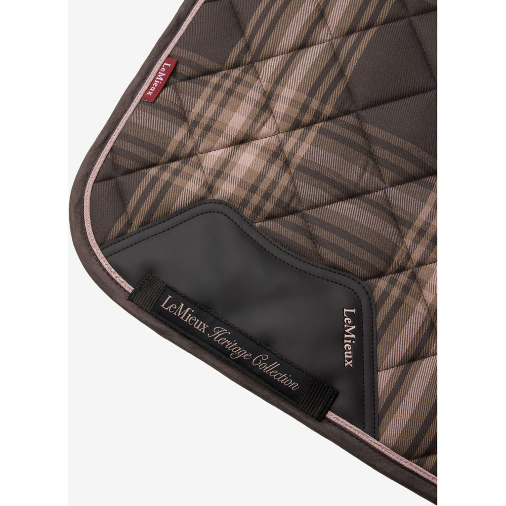 LeMieux Schabracke Heritage Check Square Dressur Cocoa