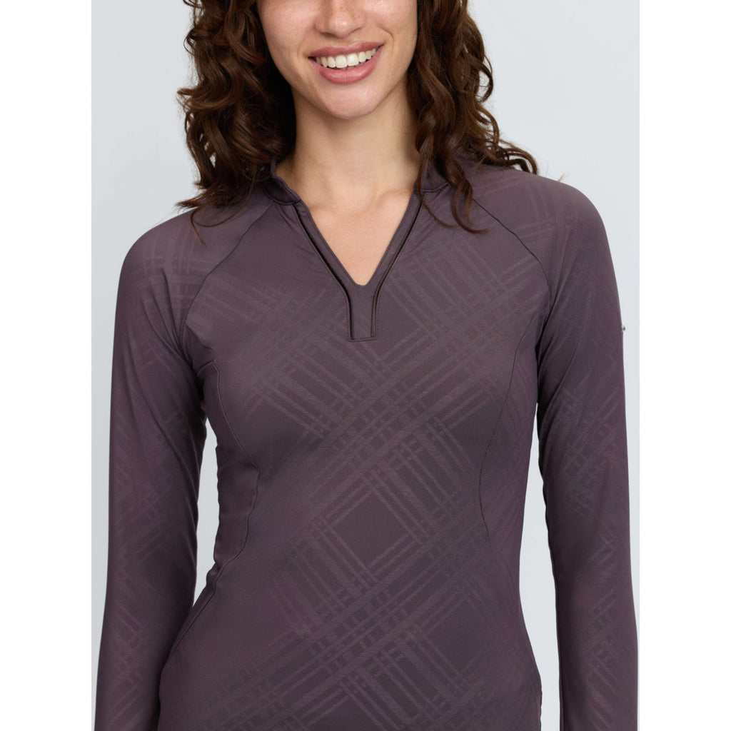 LeMieux Baselayer Heritage Check Lange Ärmel Cocoa
