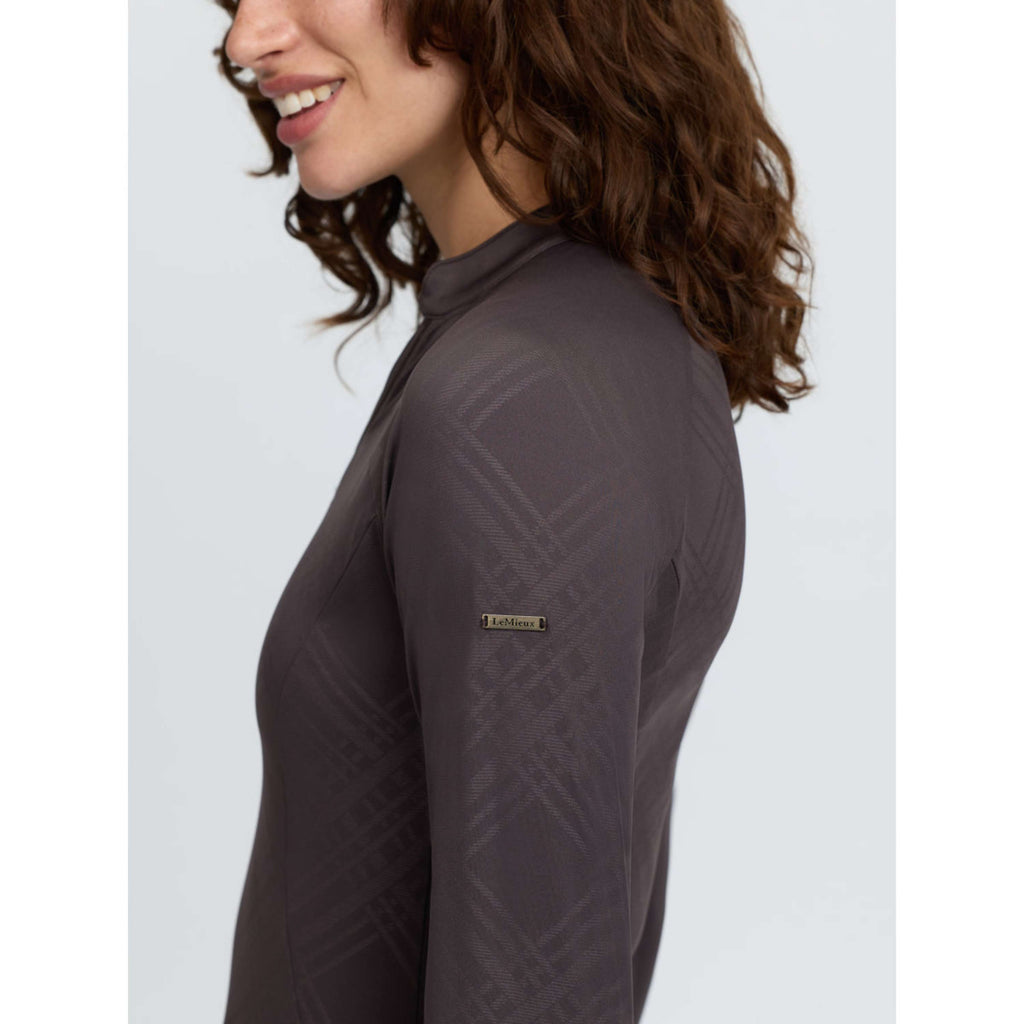LeMieux Baselayer Heritage Check Lange Ärmel Cocoa