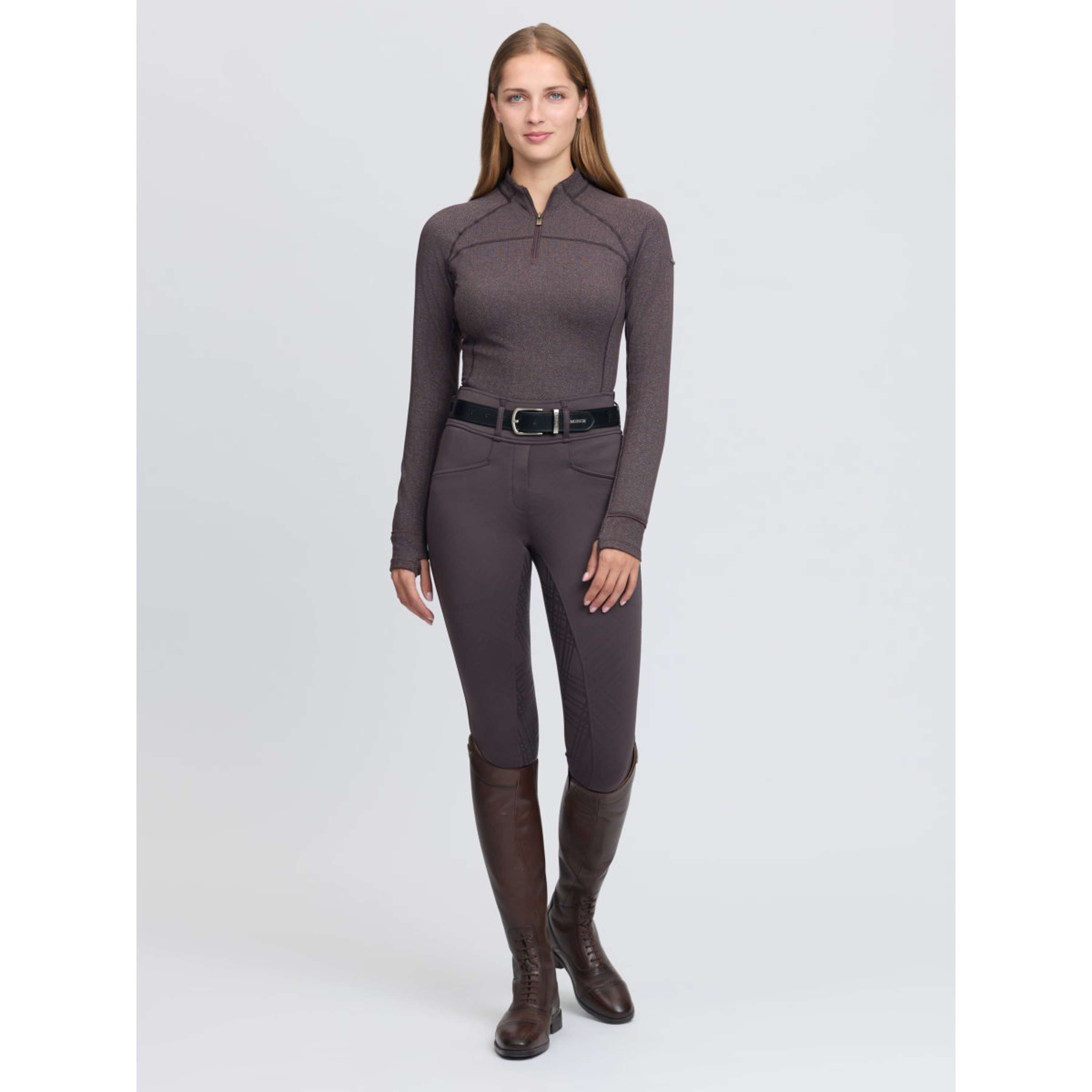 LeMieux Baselayer Heritage Herringbone Cocoa