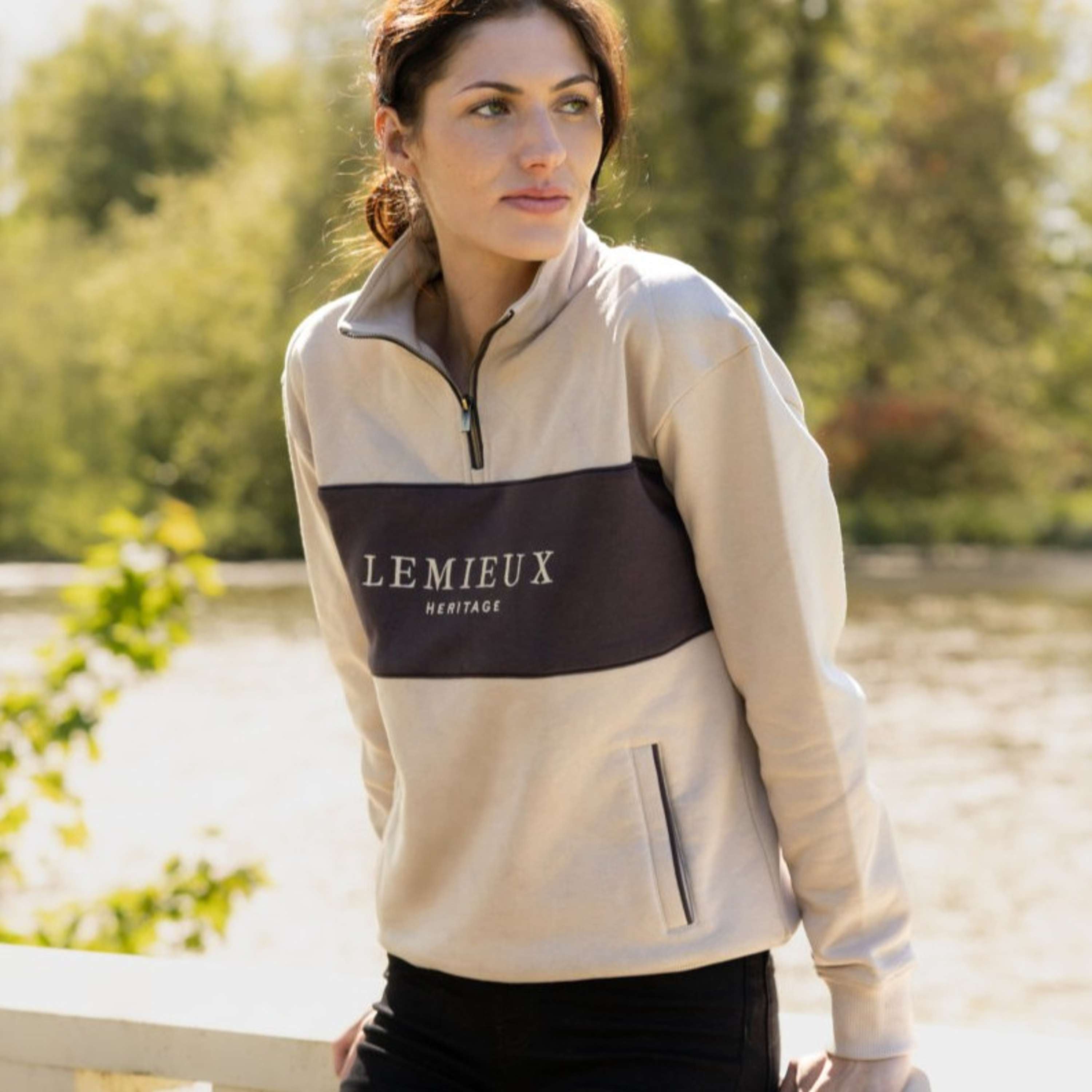 LeMieux Pullover Heritage Quarter Zip Stein