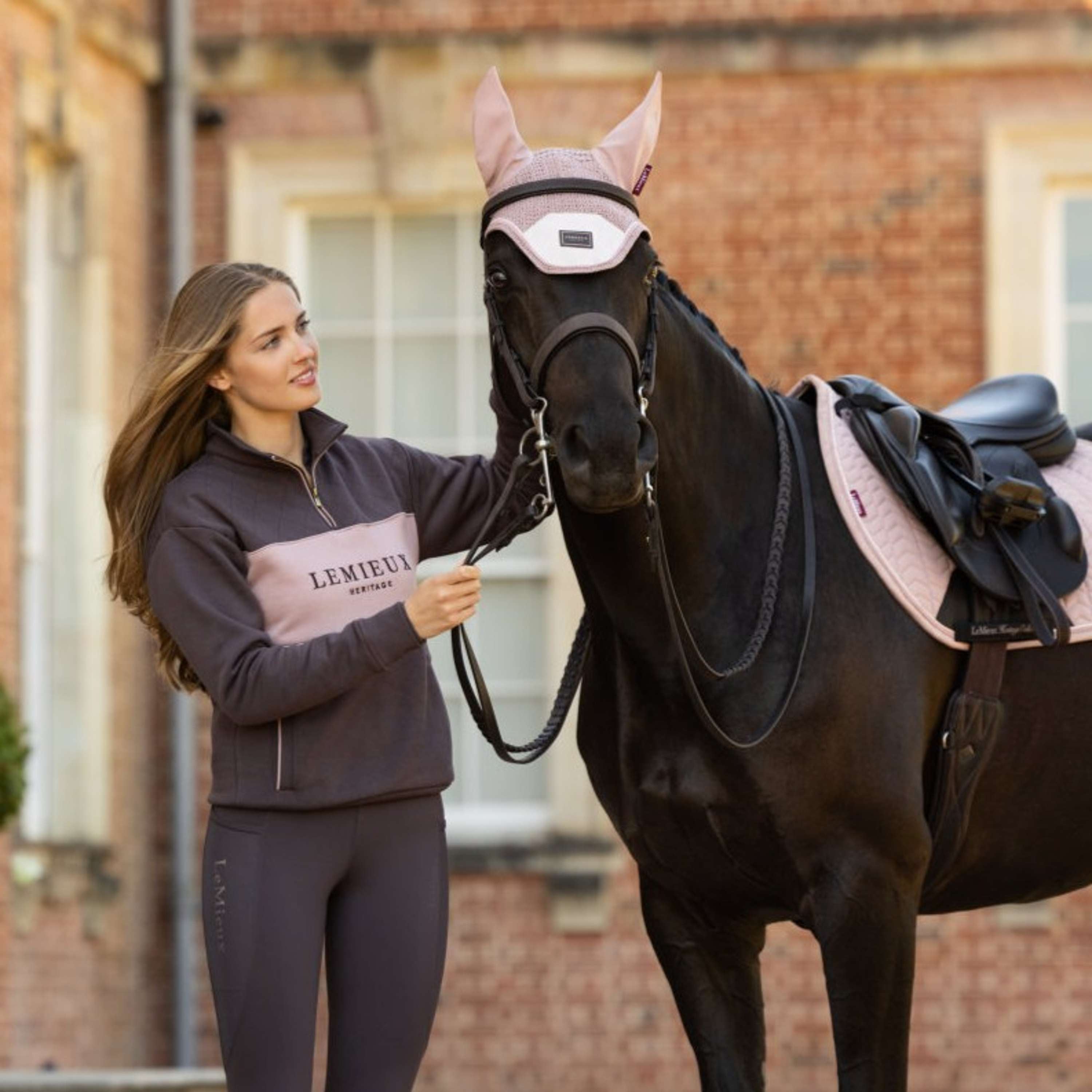 LeMieux Pullover Heritage Quarter Zip Cocoa