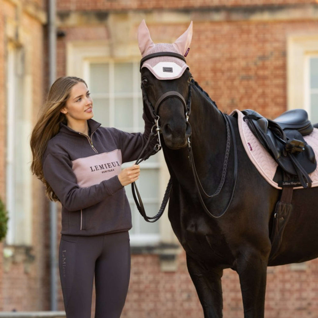 LeMieux Pullover Heritage Quarter Zip Cocoa