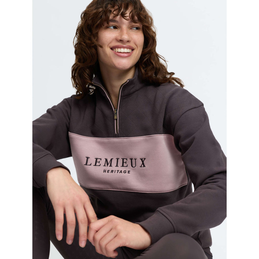 LeMieux Pullover Heritage Quarter Zip Cocoa