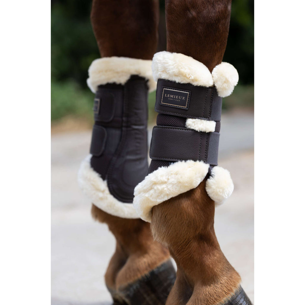 LeMieux Gamaschen Heritage Fleece Edged Cocoa