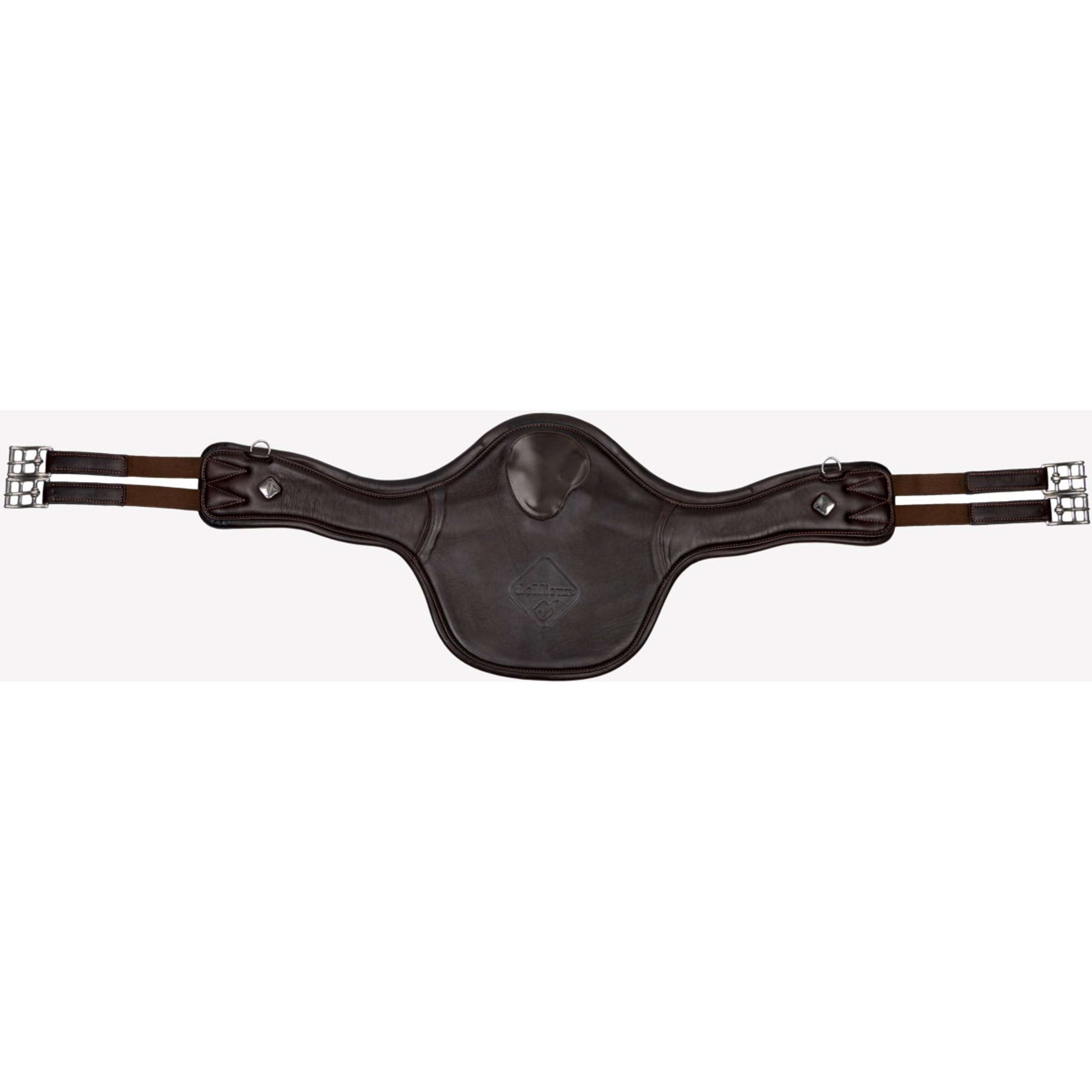 LeMieux Spring Sattelgurt Magnet Anatomisch lang Braun