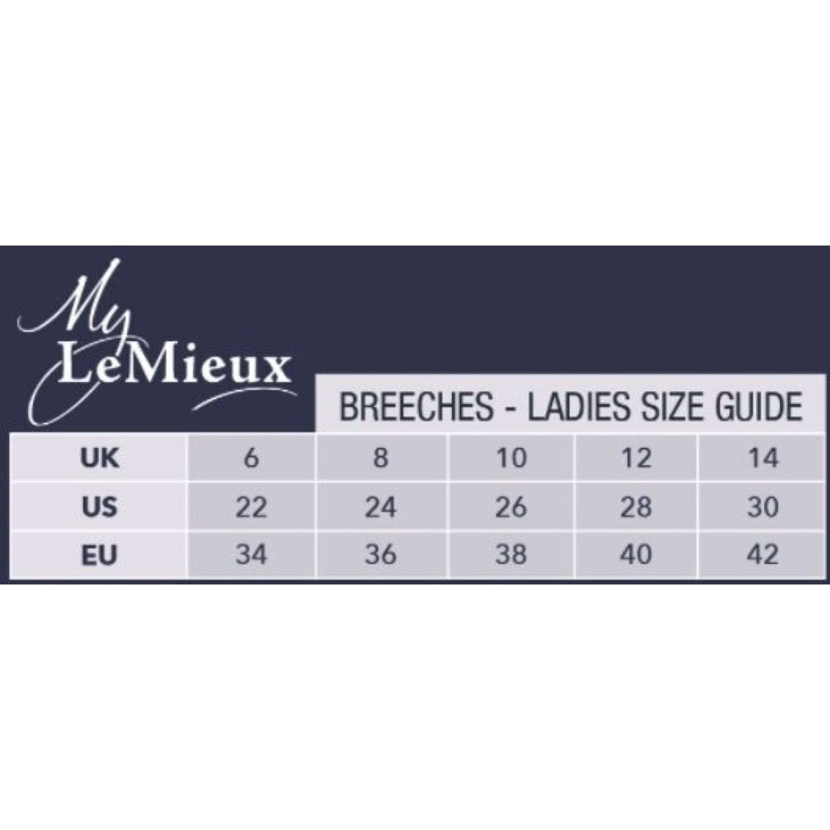 LeMieux Reithose Amara II Full Seat Navy