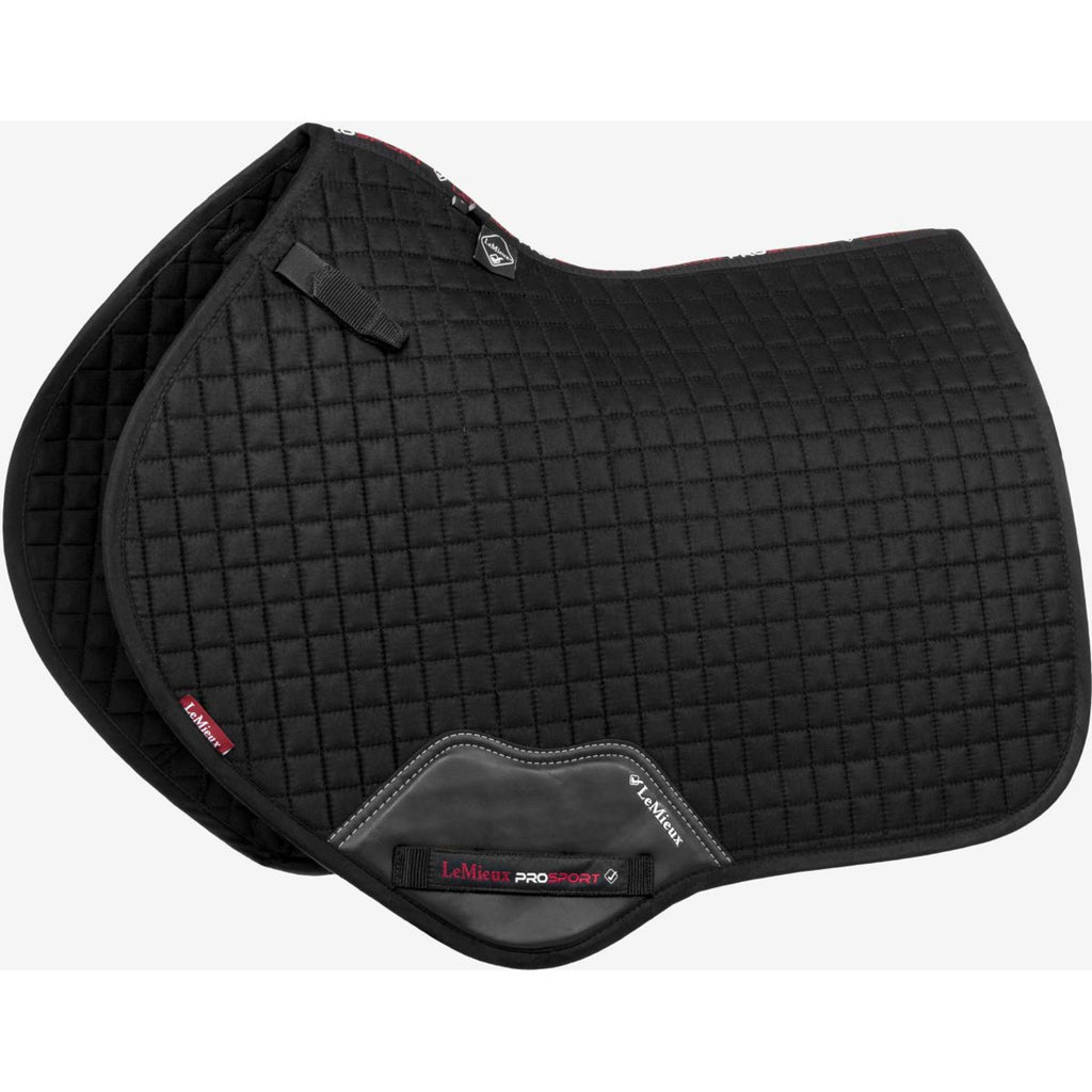LeMieux Schabracke Suede Square Close Contact Schwarz