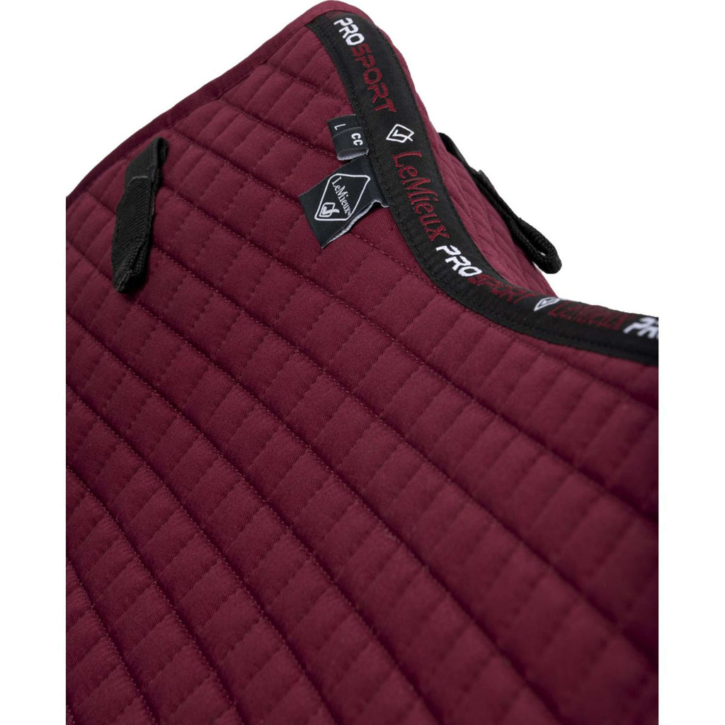 LeMieux Schabracke Cotton Square Close Contact Burgunderrot